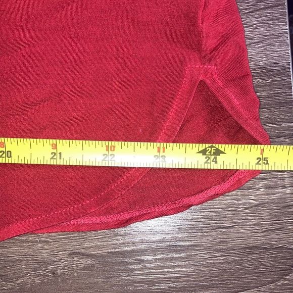 Lafayette 148 New York Tie Dye Crimson/Coral T shirt Size Medium - Picture 6 of 7